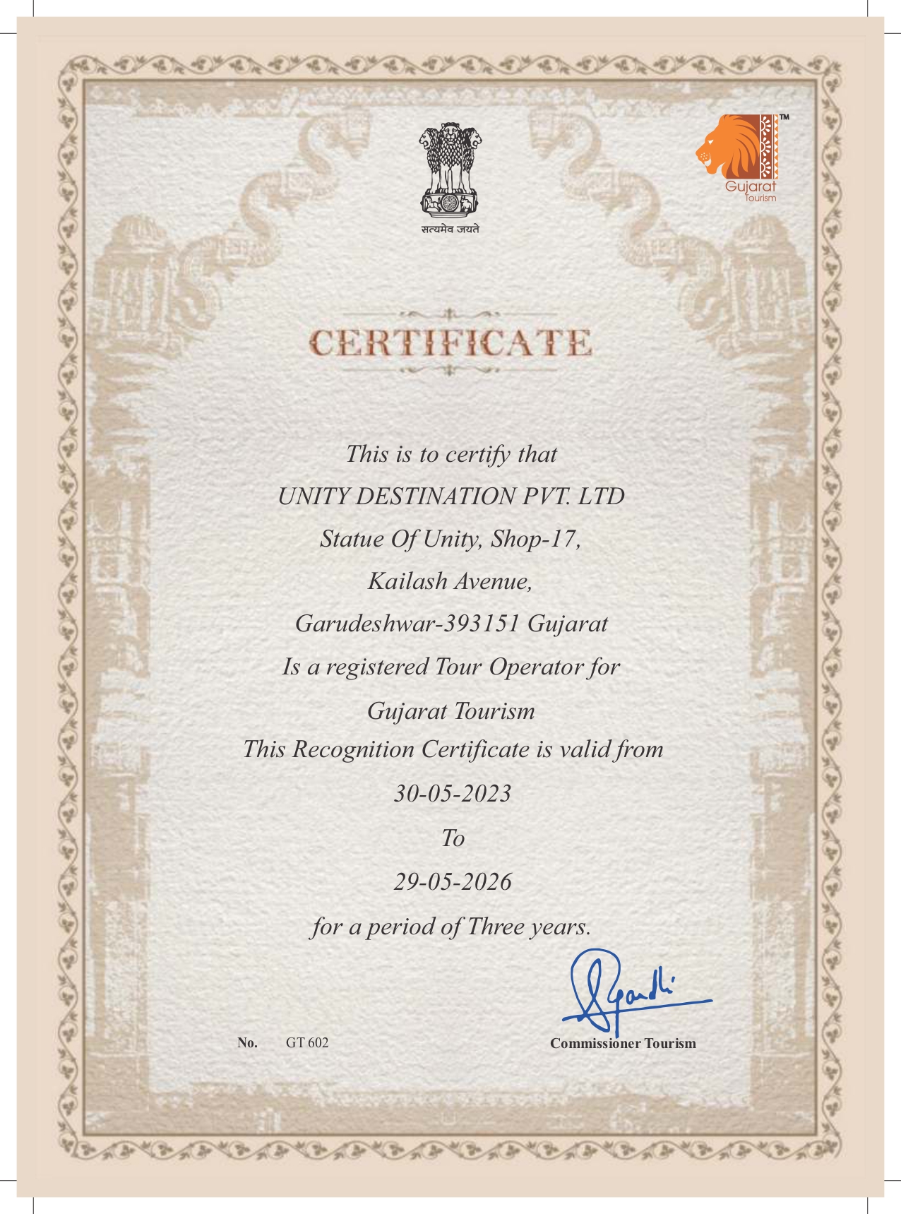 Guj. Tour. Certificate UDPL_page-0001